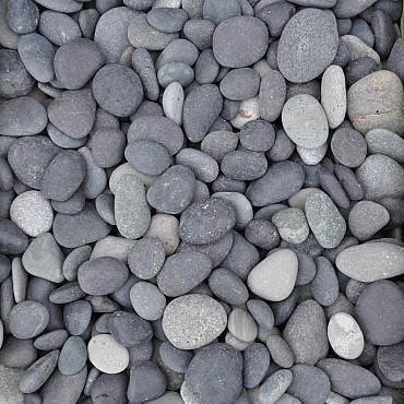 Beach pebbles (minigaas) sierkei 5-7 cm zwart Op=Op